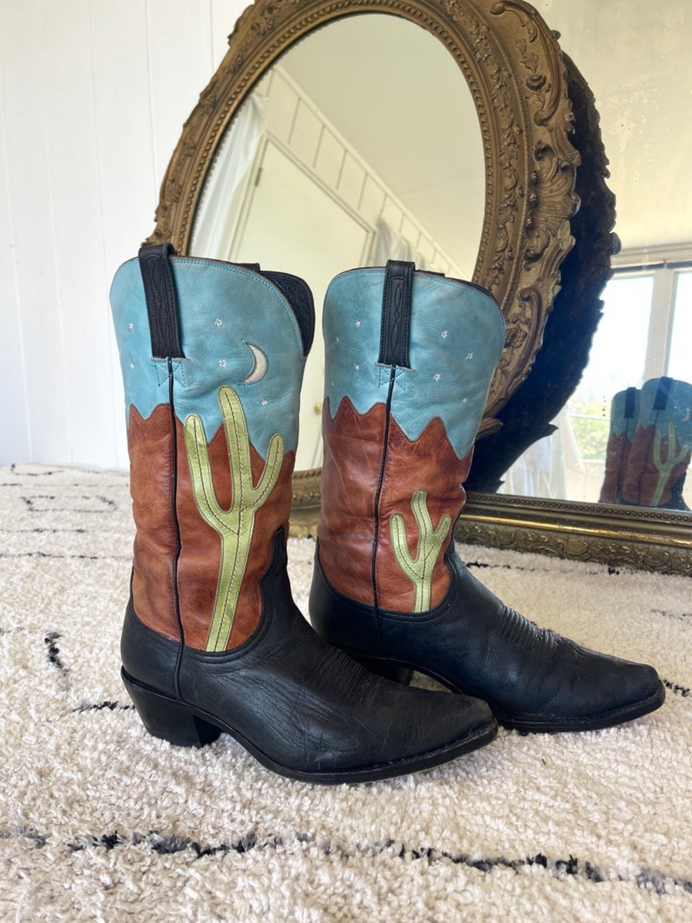 RARE Lucchese Cowboy Boots. From the Charlie One Horse line. Excellent vintage